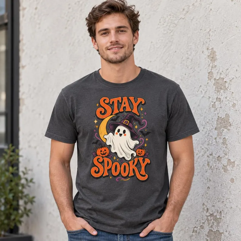 Ghost Halloween Shirt – Vintage-Inspired Stay Spooky Tee