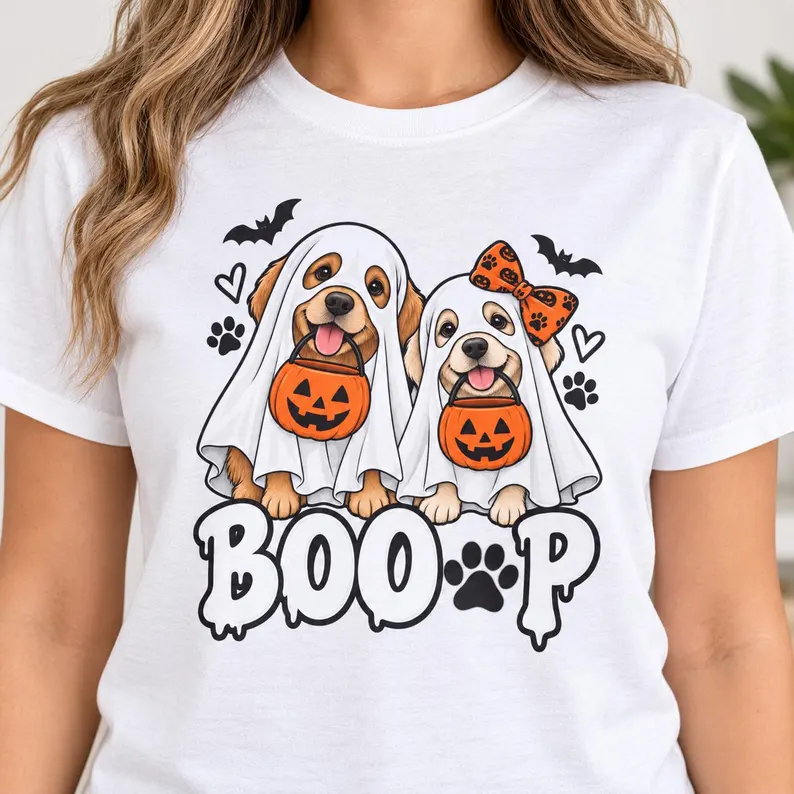 Basset Hound Shirt – Cute Ghost Dog Halloween T-Shirt